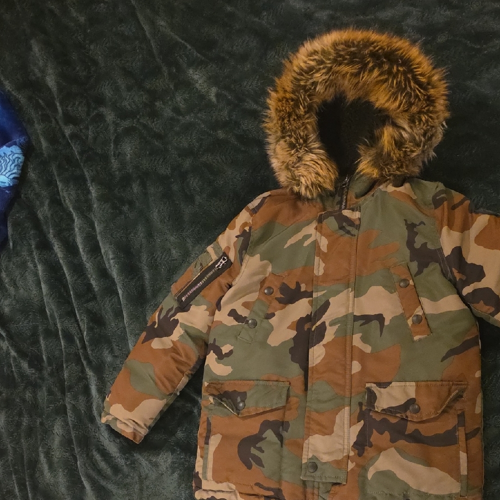 Polo by Ralph Lauren Orange and Brown Parka